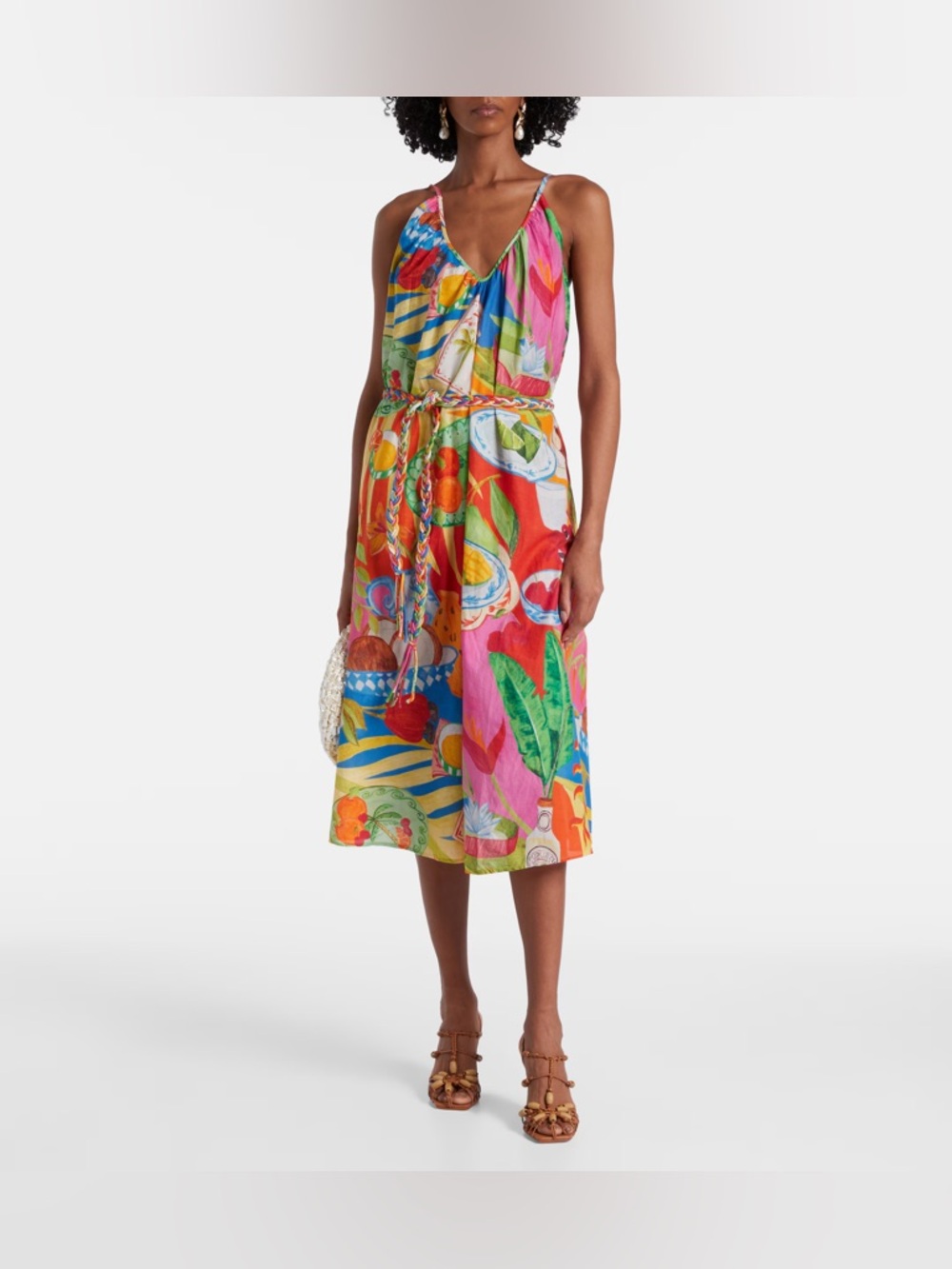 FARM RIO Multicolor Summer Picnic Dress